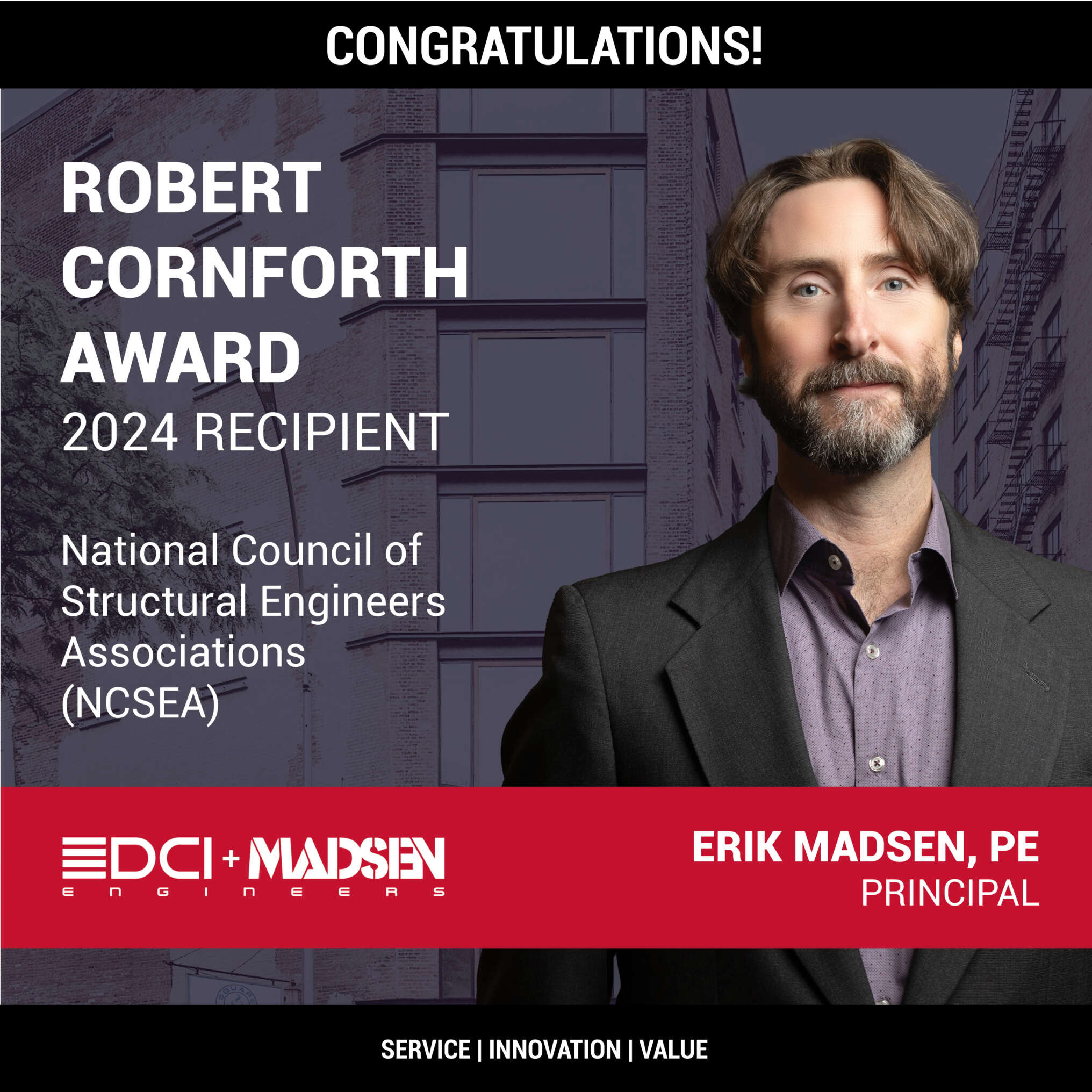 Erik Madsen NCSEA Award IG 10243